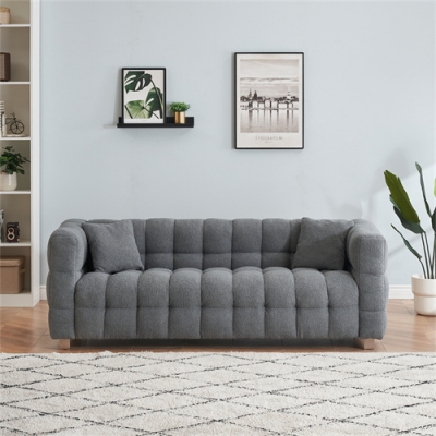 Manufacturer 3 Seaters teddy fleece sofa in living room bedroom Supplier