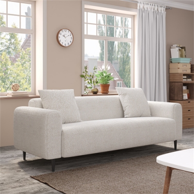 Wholesale Large size two Seat Sofa Modern Upholstered mohair velvet fabric Couch